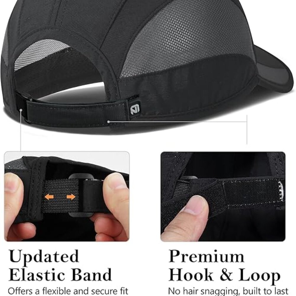 Quick Dry Run Hat Cooling Breathable Mesh - Picture 3 of 5
